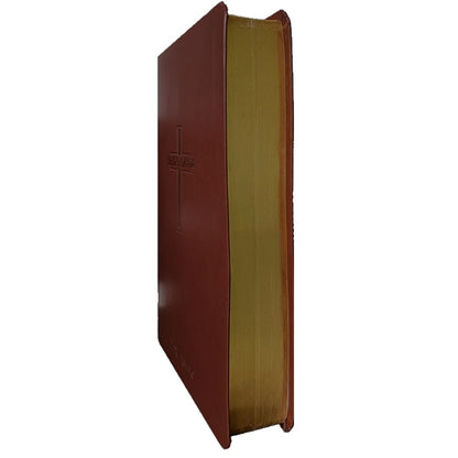 Bíblia Sagrada | Letra Jumbo | ARC | Harpa Avivada e Corinhos | Capa PU Luxo Cruz Bordo