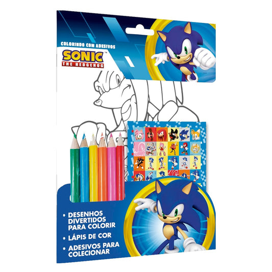 Sonic | Colorindo com Adesivos