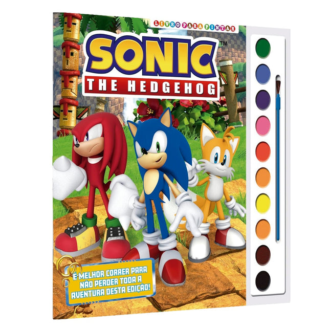 Sonic | Livro Para Pintar | Aquarela