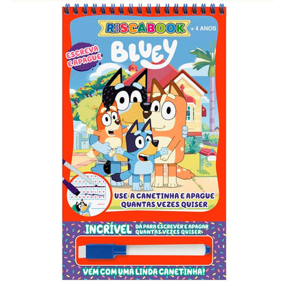Riscabook | Bluey | Escreva e Apague