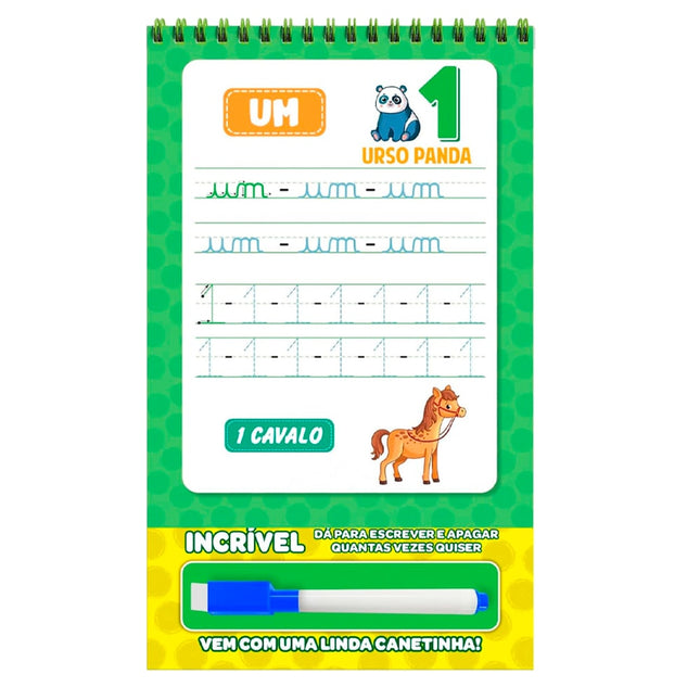 Riscabook | Numerais | Escreva e Apague