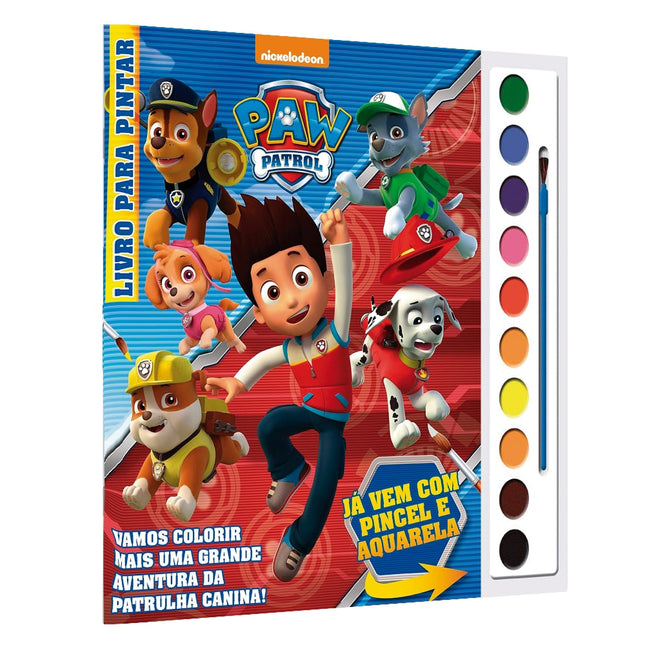 Patrulha Canina | Livro Para Pintar | Aquarela