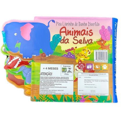 Meu Livrinho de Banho Divertido |  Animais da Selva