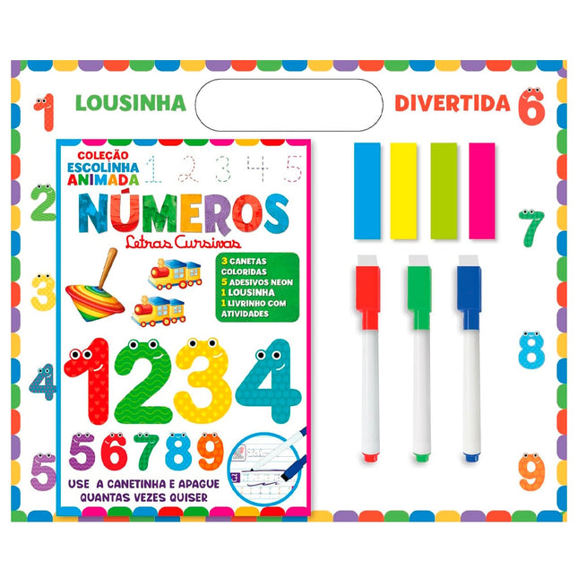 Coleção Escolinha Animada | Lousinha Divertida | Números