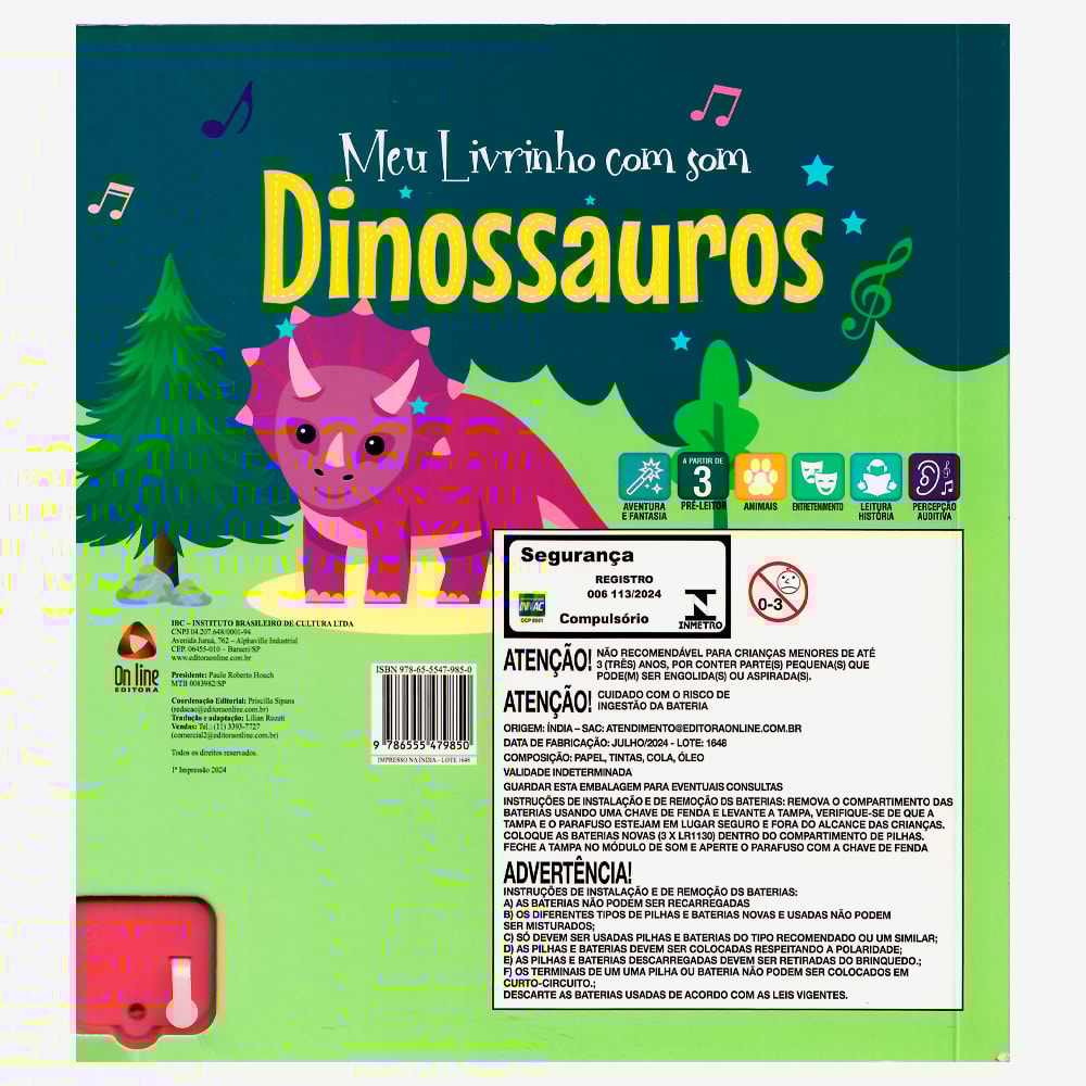 Meu Livrinho Com Som | Dinossauros