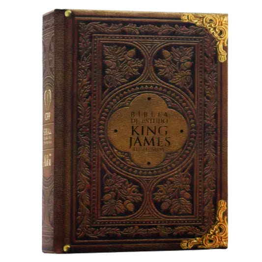 Bíblia de Estudo King James |  Atualizada |  Full Collor | Capa Dura | Vintage