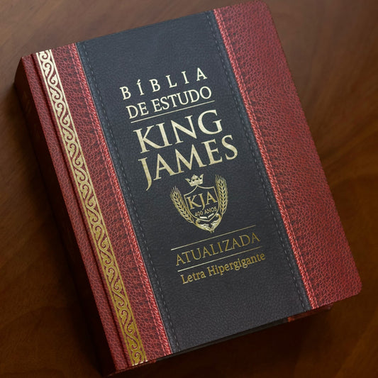 Bíblia de Estudo King James Atualizada | Hipergigante |  Full Collor | Capa Dura