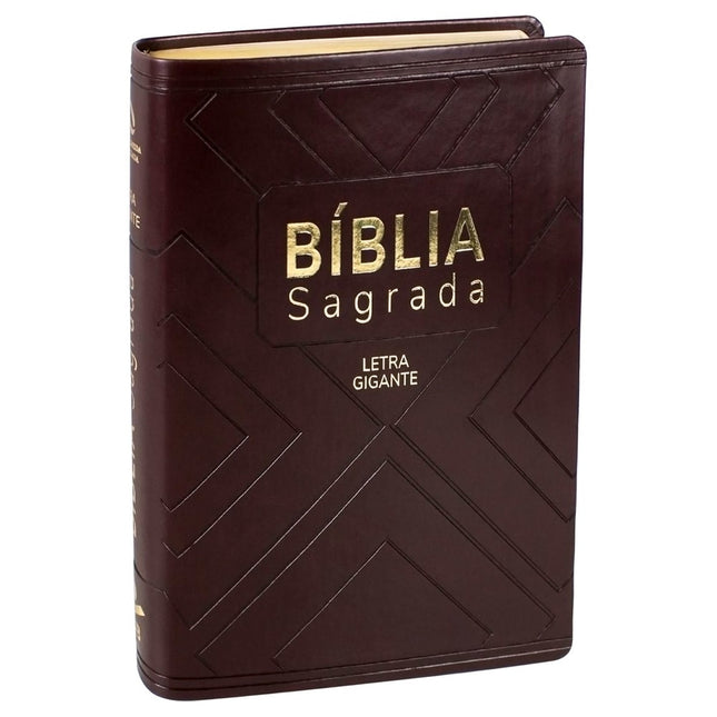 Bíblia Sagrada | NAA | Letra Gigante | Marrom | Com Índice