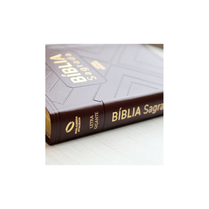 Bíblia Sagrada | NAA | Letra Gigante | Marrom | Com Índice