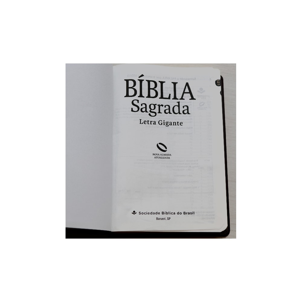 Bíblia Sagrada | NAA | Letra Gigante | Marrom | Com Índice