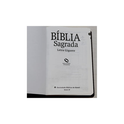 Bíblia Sagrada | NAA | Letra Gigante | Marrom | Com Índice