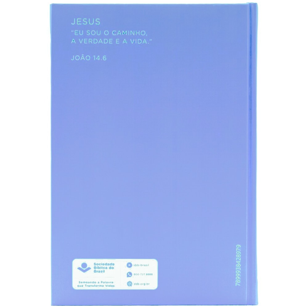 Bíblia Sagrada | NAA | Flower Blue | Capa Dura