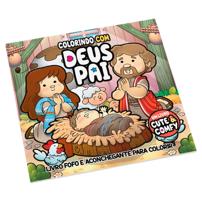 Colorindo Com Deus Pai | Um Livro Cute & Comfy | Livro de Colorir Adulto