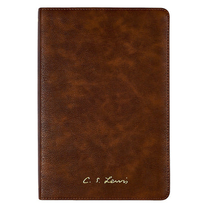 Bíblia C S Lewis | NVI | Couro-Soft Marrom | Leitura Perfeita