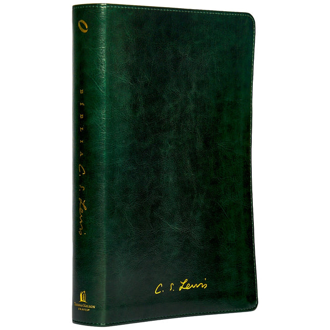 Bíblia C S Lewis | NAA | Couro-Soft Verde| Leitura Perfeita