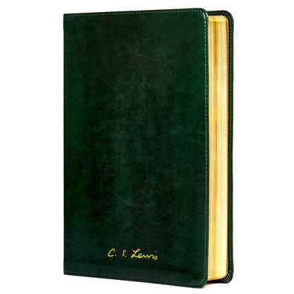 Bíblia C S Lewis | NAA | Couro-Soft Verde| Leitura Perfeita