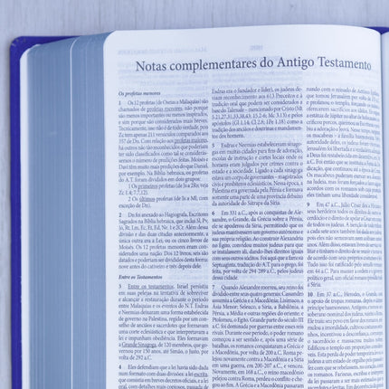 Bíblia de Estudo Dake |  Capa Luxo | ACC |  Letra Grande | Azul