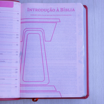 Bíblia da Pregadora Fiel | Full Color | ARC | Capa Luxo Vermelha