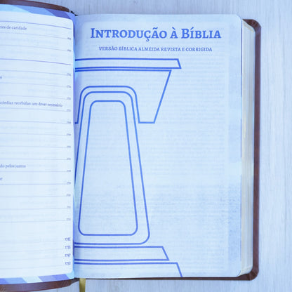Bíblia do Pregador Fiel | Full Color | ARC | Capa Luxo Marrom