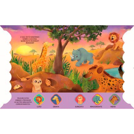 Livro Sonoro | Animais da Selva | 22 sons