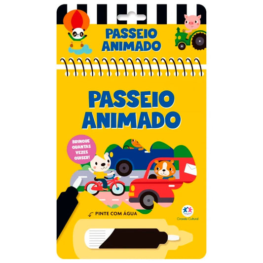 Aquabook Passeio Animado | Pinte Com Água