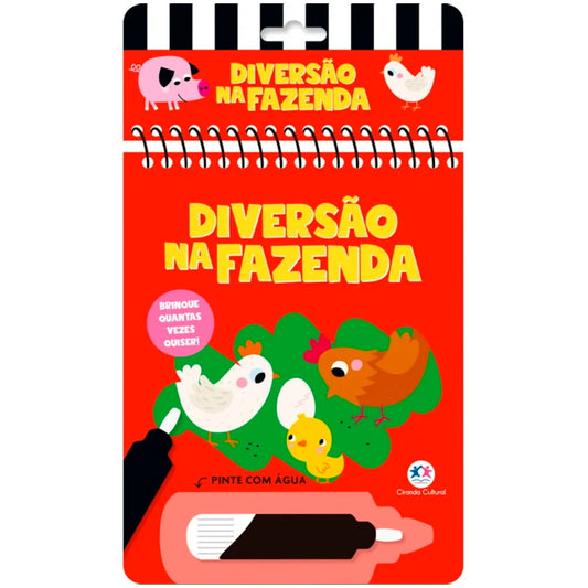 Aquabook Diversão na Fazenda | Pinte Com Água