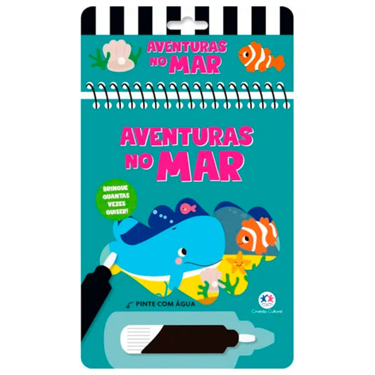 Aquabook Aventuras no Mar | Pinte Com Água