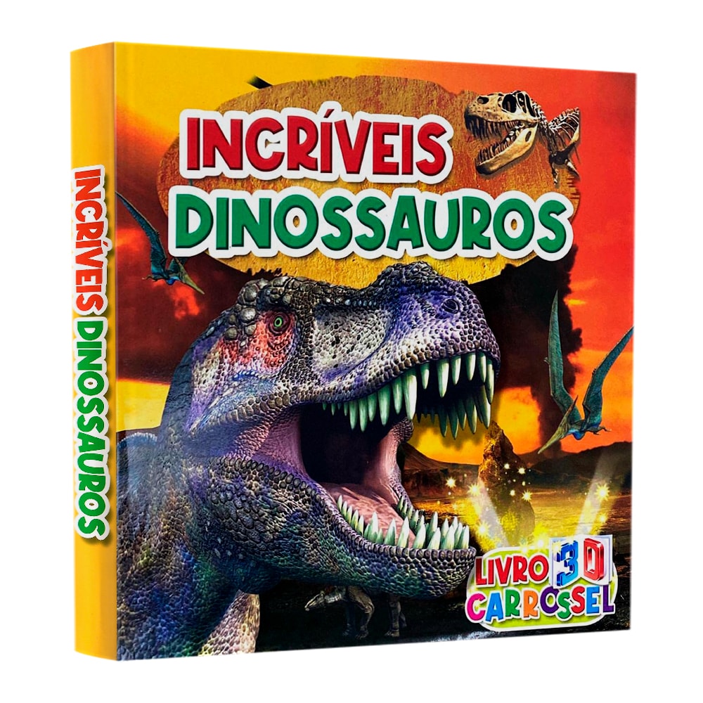 Livro 3D Carrossel | Incríveis Dinossauros