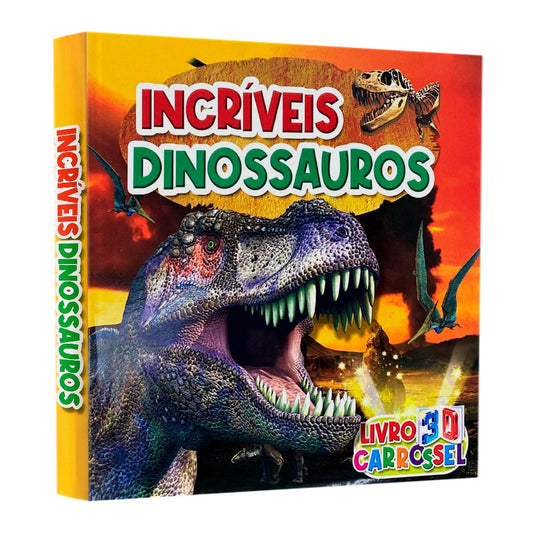 Livro 3D Carrossel | Incríveis Dinossauros