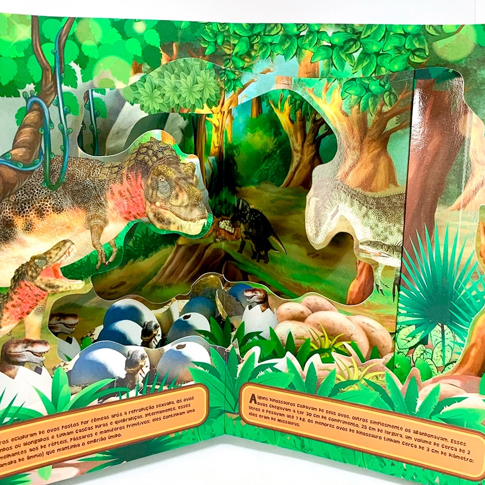 Livro 3D Carrossel | Incríveis Dinossauros