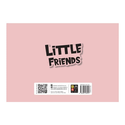 Coleção Cute and Cozy | Little Friends | Para Colorir | Capa Rosa