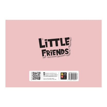 Coleção Cute and Cozy | Little Friends | Para Colorir | Capa Rosa