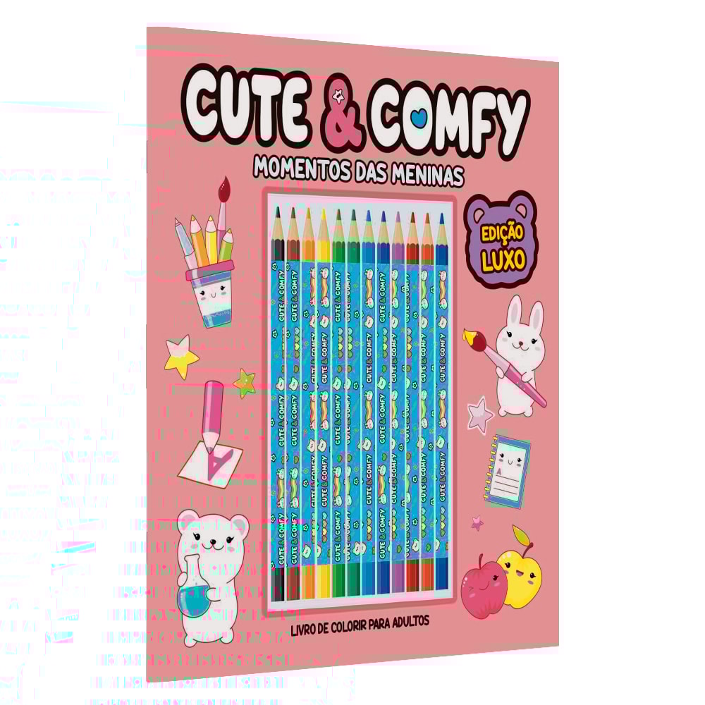 Cute & Comfy |  Momentos das Meninas  | Edição Luxo | 12 Lápis de Cor