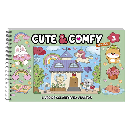 Cute & Comfy | Super Extra |  Edicao 03 | Livro de Colorir Para Adultos