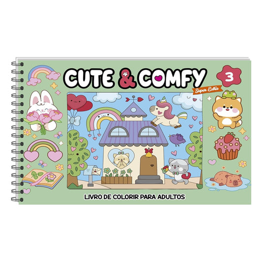 Cute & Comfy | Super Extra |  Edicao 03 | Livro de Colorir Para Adultos