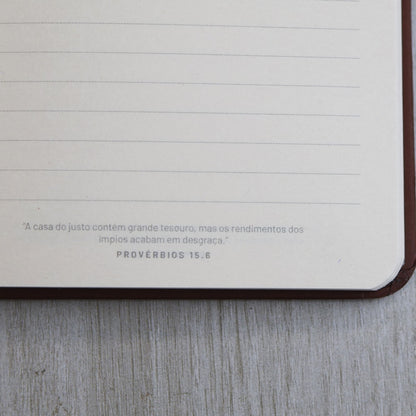 Moleskine | Os Planos de Deus | Marrom |  Viviane Martinello