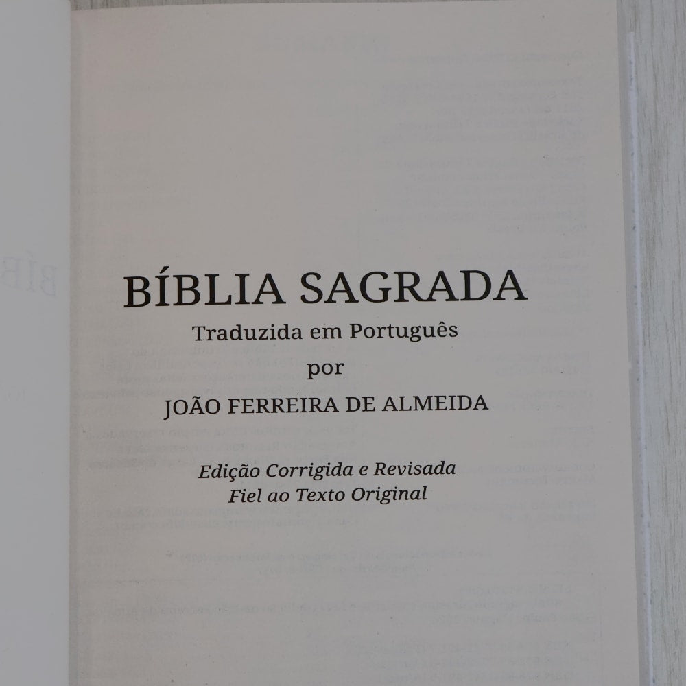 Bíblia Sagrada | ACF | Letra Grande | Capa Dura Flor Azul