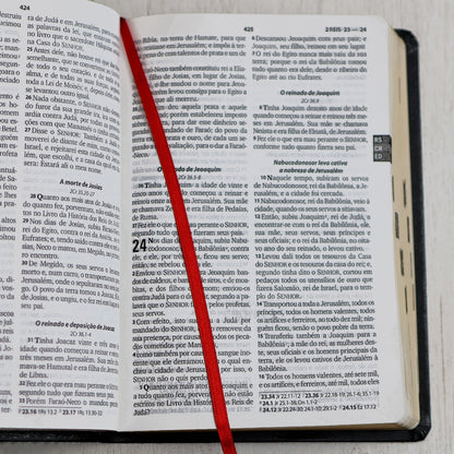 Bíblia Sagrada Sola Scriptura | ARA | Letra Grande | Capa Couro Soft Preta