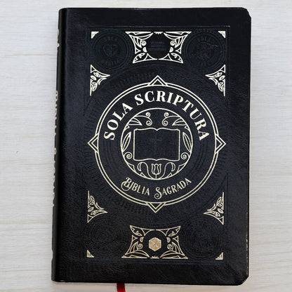 Bíblia Sagrada Sola Scriptura | ARA | Letra Grande | Capa Couro Soft Preta