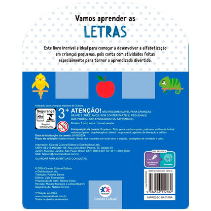 Vamos Aprender as Letras | Com Caneta Que Escreve e Apaga | Idade 3+