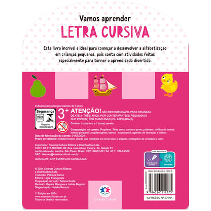 Vamos Aprender Letra Cursiva | Com Caneta Que Escreve e Apaga | Idade 3+