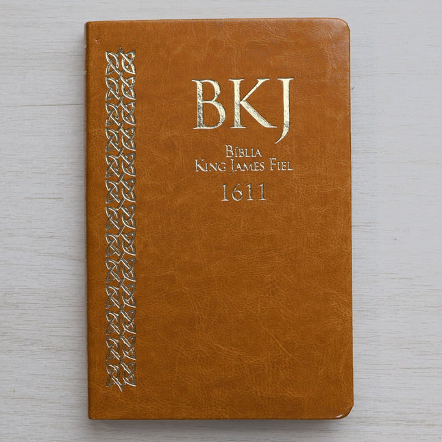 Bíblia King James Fiel 1611 | Ultrafina Slim | Capa  Castanha