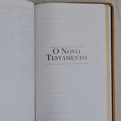 Bíblia King James Fiel 1611 | Ultrafina Slim | Capa  Castanha