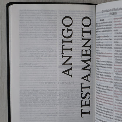 Bíblia King James Fiel 1611 | Extra Gigante | Capa Luxo Preta