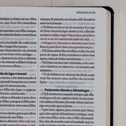 Bíblia King James Fiel 1611 | Extra Gigante | Capa Luxo Preta