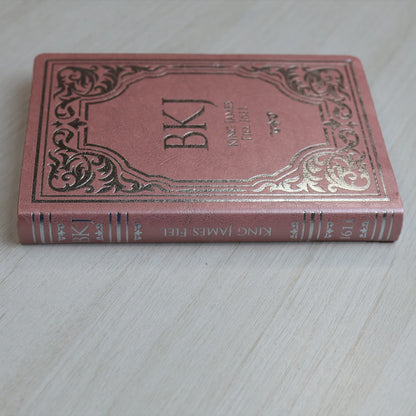 Bíblia King James Fiel 1611 | Extra Gigante | Capa Luxo Rosê