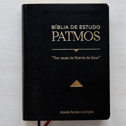 Bíblia de Estudo Patmos | ARC | Luxo Preta