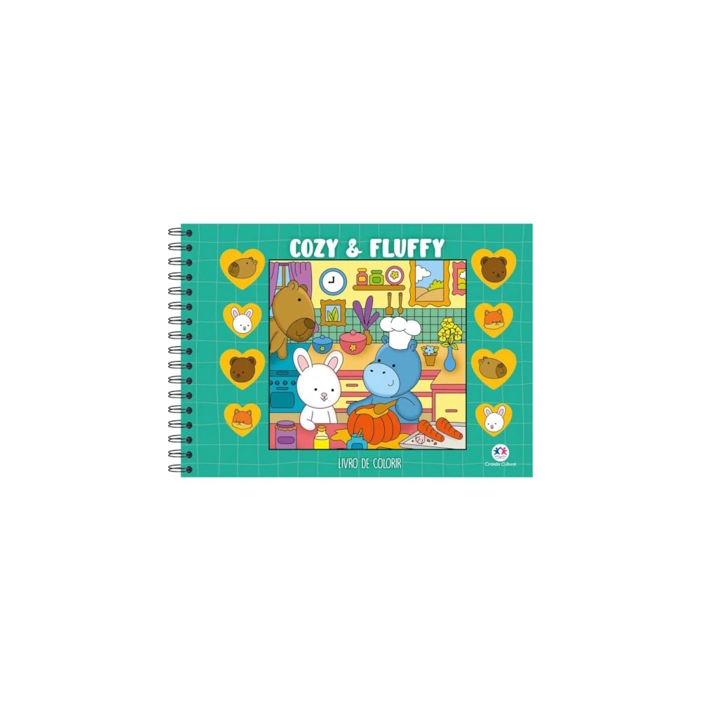 Cozy &  Fluffy | Livro de Colorir | Capa Dura Green