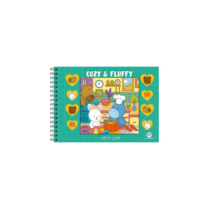 Cozy &  Fluffy | Livro de Colorir | Capa Dura Green