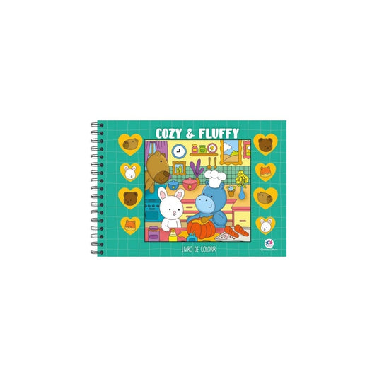 Cozy &  Fluffy | Livro de Colorir | Capa Dura Green